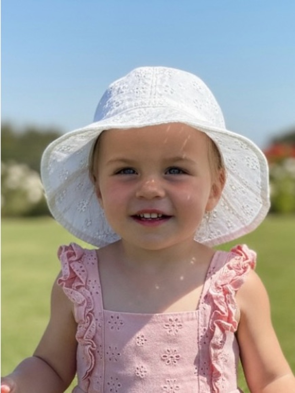 Carter's White Eyelet Sun Hat for Kids